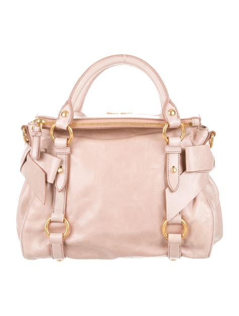 miu miu vitello bow bag|real real miu vitello.